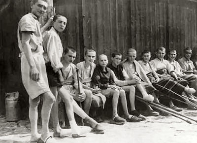 Young survivors of the Buchenwald concentration camp soon after liberation. Germany, April-June 1945. Courtesy NARA II.