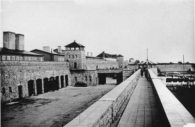 View of the Mauthausen concentration camp. This photograph was taken after the liberation of the camp. Austria, May 5-30, 1945.