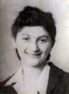 Blumke Sarah Galas, cir 1942, from identity card in Krakow ghetto.